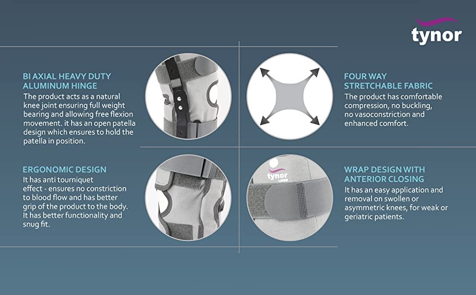 Tynor Functional Knee Support features