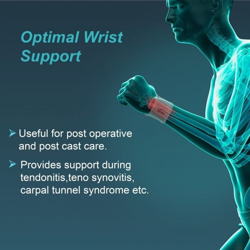 Tynor Wrist Wrap (Neoprene), Grey, 1 Unit FitMax