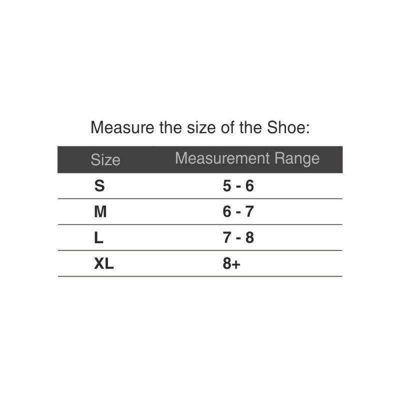 Vissco Pro Cast Shoe sizing chart