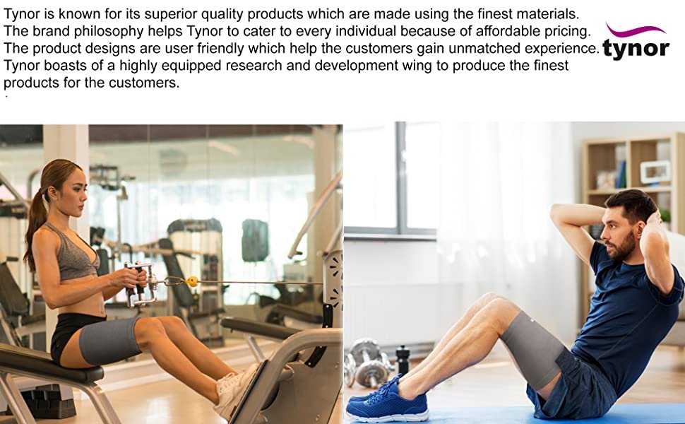 Tynor Thigh Support, Grey, 1 Unit FitMax