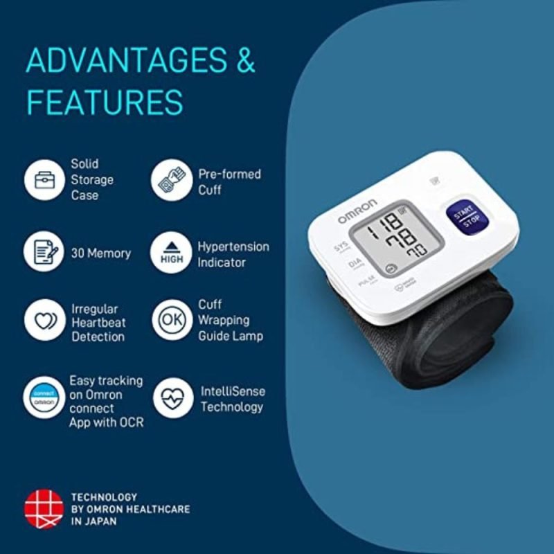 Omron Wrist Blood Pressure Monitor HEM-6161 features